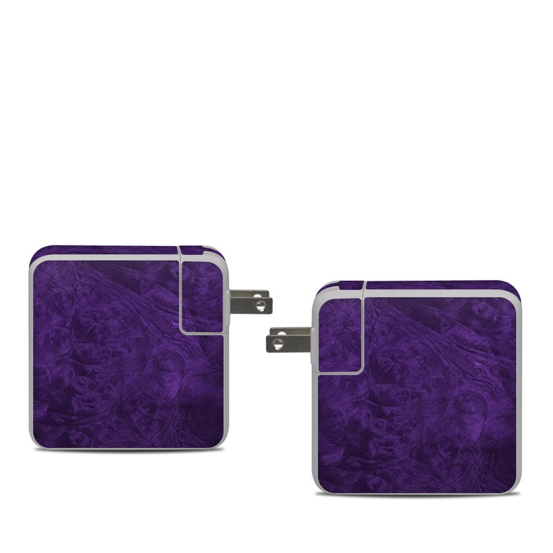 Apple 61W USB-C Power Adapter Skin - Purple Lacquer (Image 1)