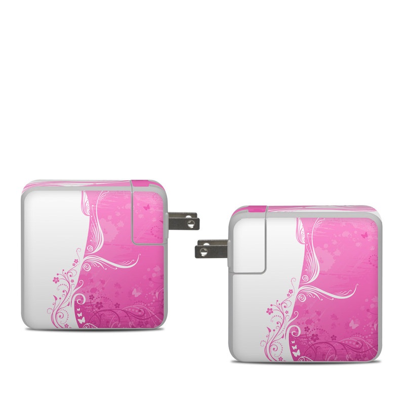 Apple 61W USB-C Power Adapter Skin - Pink Crush (Image 1)
