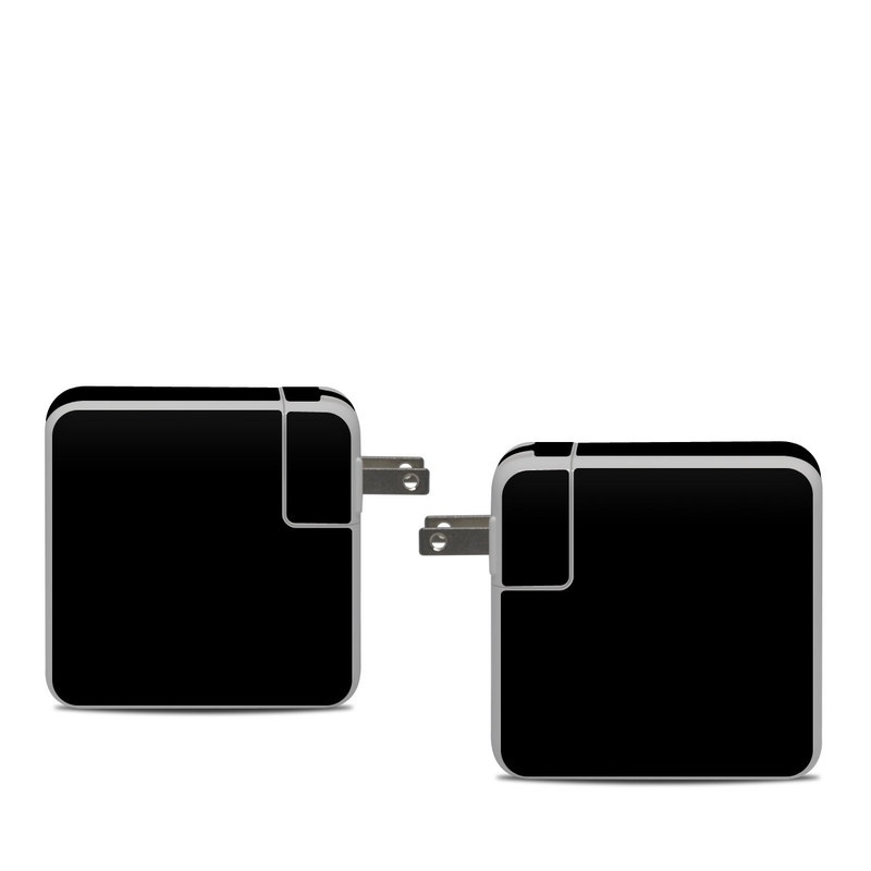 Apple 61W USB-C Power Adapter Skin - Solid State Black (Image 1)