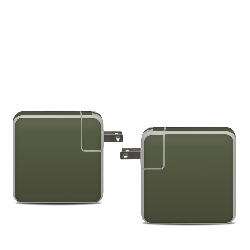 Apple 61W USB-C Power Adapter Skin - Solid State Olive Drab (Image 1)
