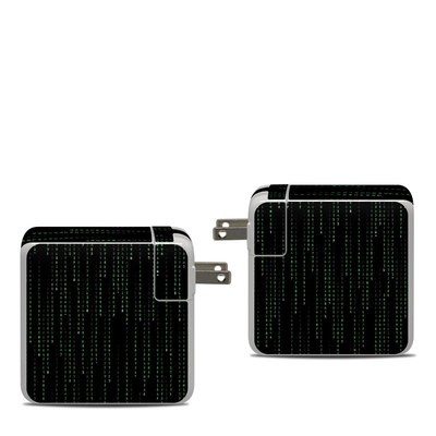 Apple 87W USB-C Power Adapter Skin - Matrix Style Code