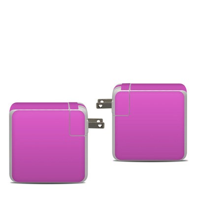 Apple 87W USB-C Power Adapter Skin - Solid State Vibrant Pink
