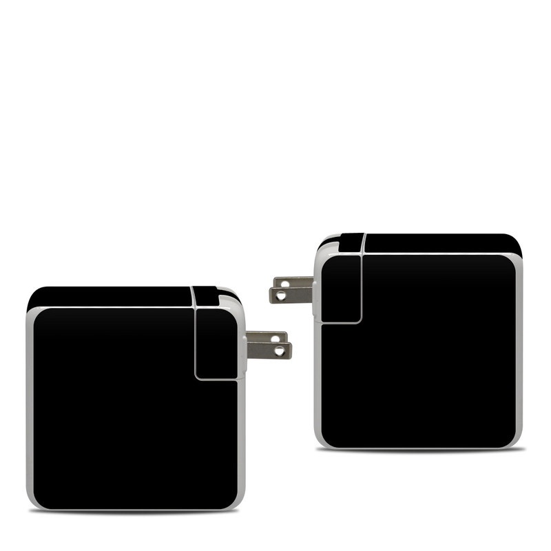 Apple 87W USB-C Power Adapter Skin - Solid State Black (Image 1)