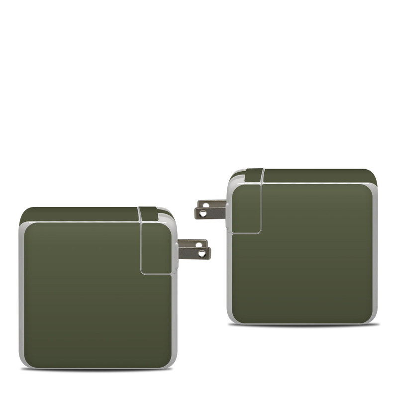 Apple 87W USB-C Power Adapter Skin - Solid State Olive Drab (Image 1)