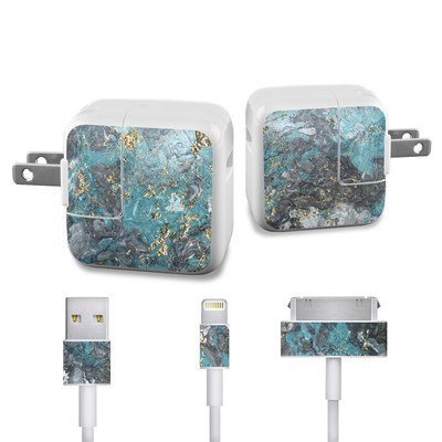 Apple iPad Charge Kit Skin - Gilded Glacier Marble