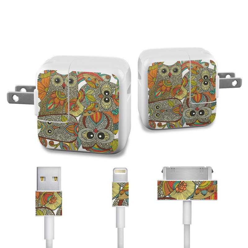 Apple iPad Charge Kit Skin - 4 owls (Image 1)