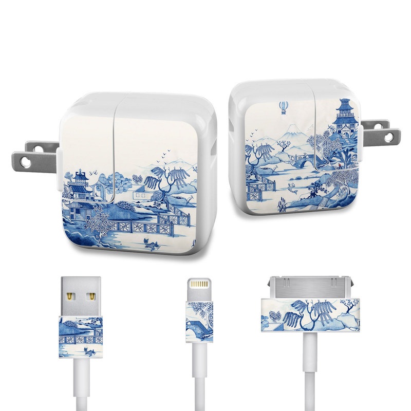 Apple iPad Charge Kit Skin - Blue Willow (Image 1)