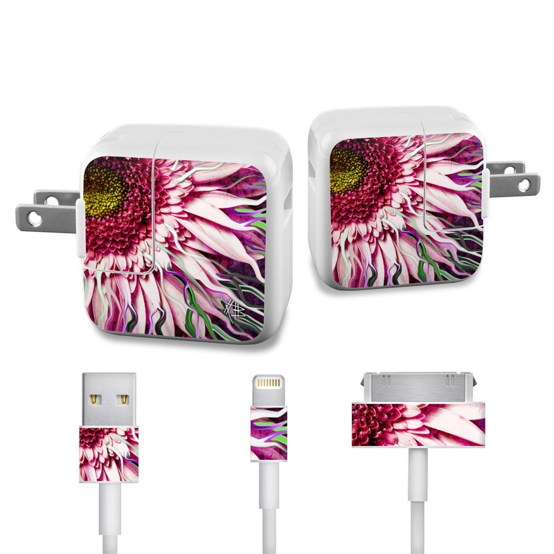 Apple iPad Charge Kit Skin - Crazy Daisy (Image 1)