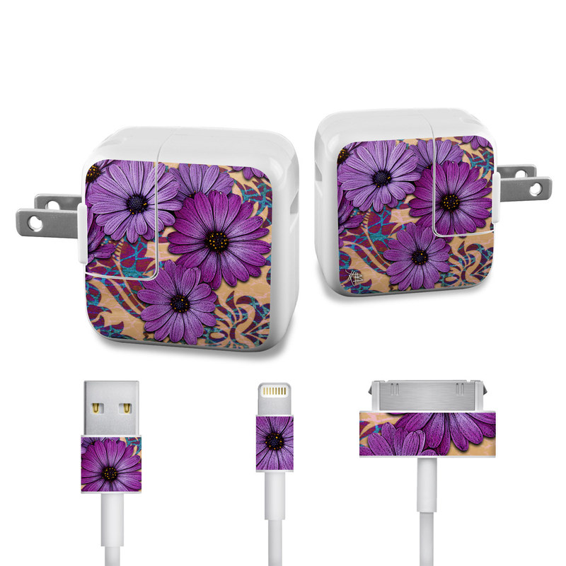 Apple iPad Charge Kit Skin - Daisy Damask (Image 1)