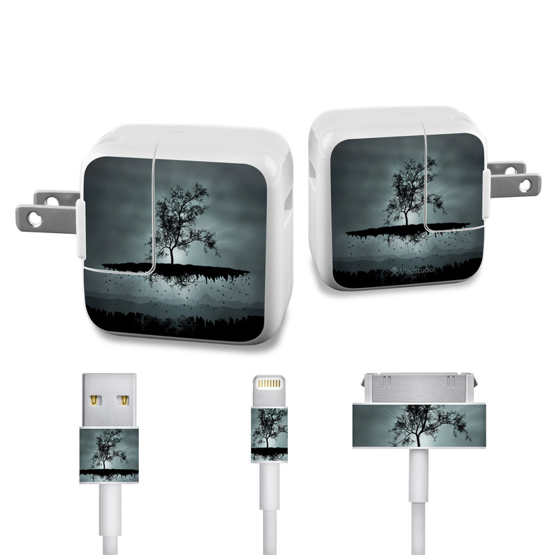 Apple iPad Charge Kit Skin - Flying Tree Black (Image 1)