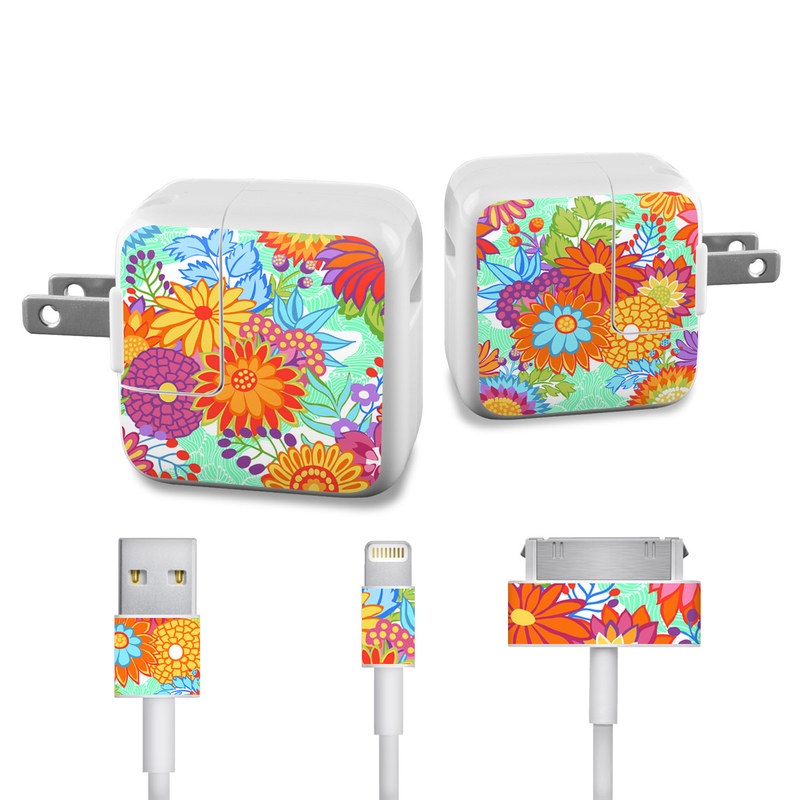 Apple iPad Charge Kit Skin - Jubilee Blooms (Image 1)