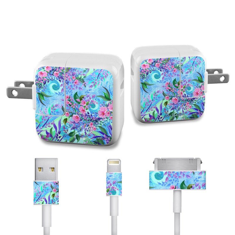 Apple iPad Charge Kit Skin - Lavender Flowers (Image 1)