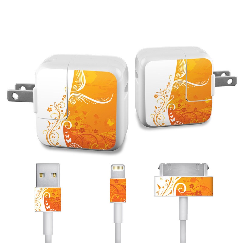 Apple iPad Charge Kit Skin - Orange Crush (Image 1)