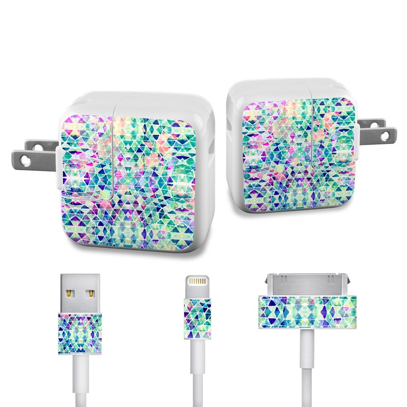 Apple iPad Charge Kit Skin - Pastel Triangle (Image 1)
