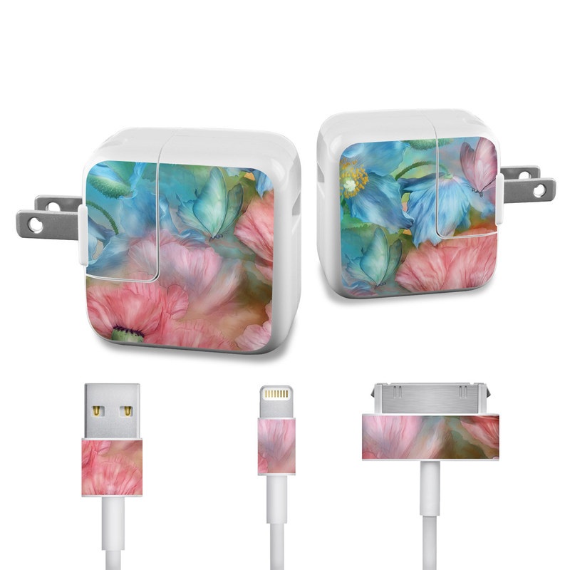 Apple iPad Charge Kit Skin - Poppy Garden (Image 1)