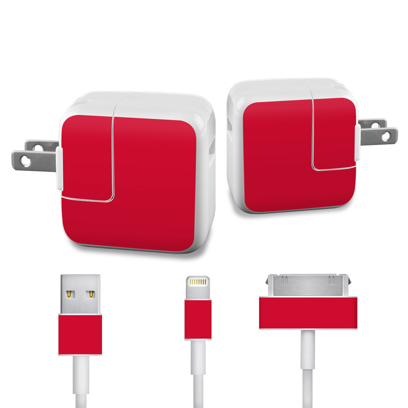 Apple iPad Charge Kit Skin - Solid State Red (Image 1)