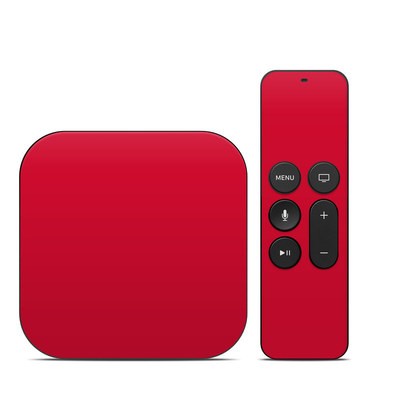 Apple TV 4th Gen Skin - Solid State Red