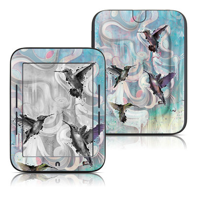 Barnes and Noble Nook Touch Skin - Hummingbirds