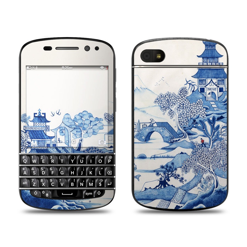 BlackBerry Q10 Skin - Blue Willow (Image 1)
