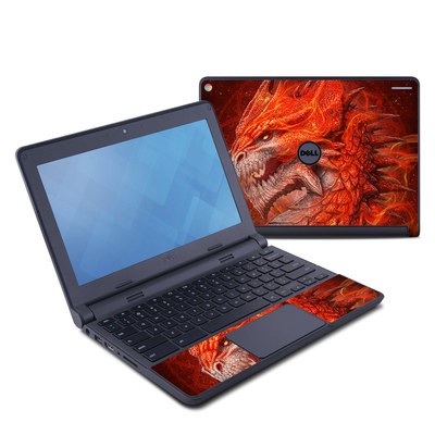 Dell Chromebook 11 Skin - Flame Dragon