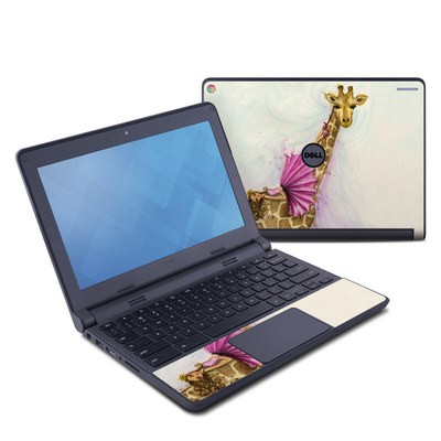 Dell Chromebook 11 Skin - Lounge Giraffe
