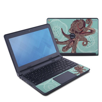 Dell Chromebook 11 Skin - Octopus Bloom