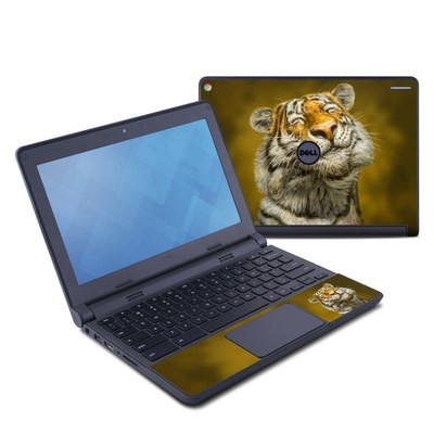 Dell Chromebook 11 Skin - Smiling Tiger