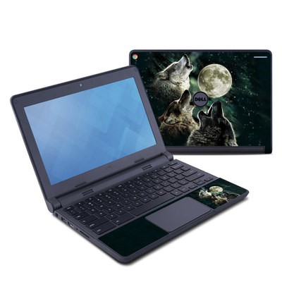 Dell Chromebook 11 Skin - Three Wolf Moon