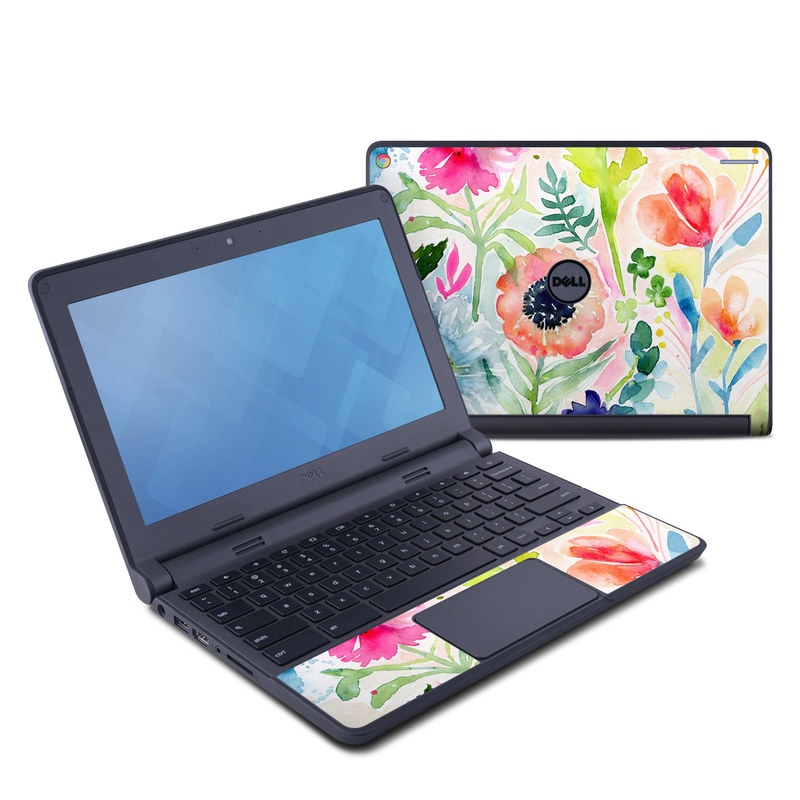 Dell Chromebook 11 Skin - Loose Flowers (Image 1)