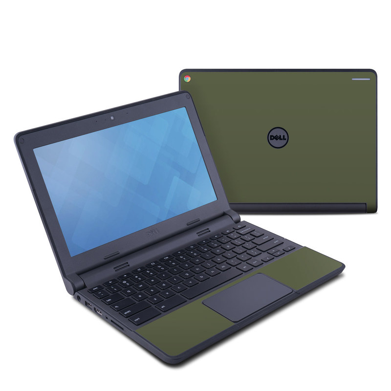 Dell Chromebook 11 Skin - Solid State Olive Drab (Image 1)