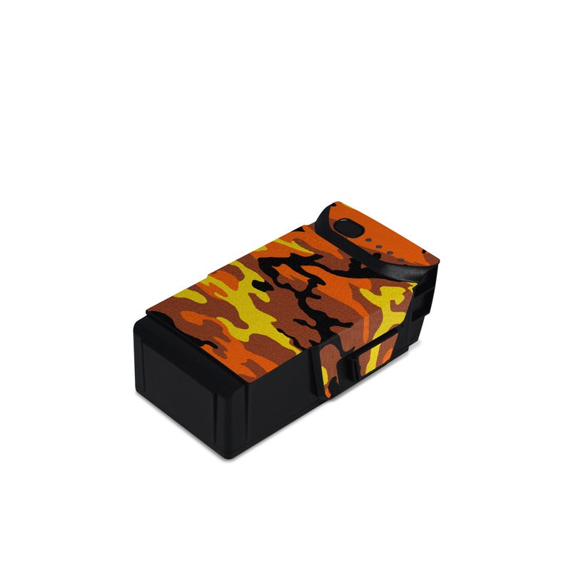 DJI Mavic Air Battery Skin - Orange Camo (Image 1)