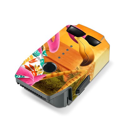 DJI Mavic Pro Battery Skin - Sunset Flamingo