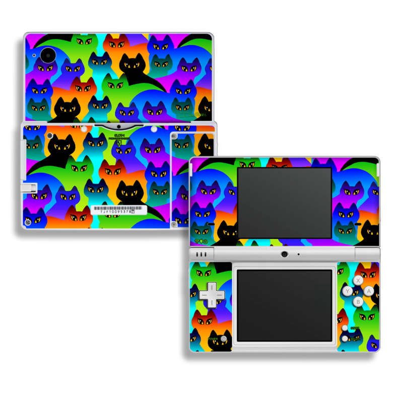 DSi Skin - Rainbow Cats (Image 1)