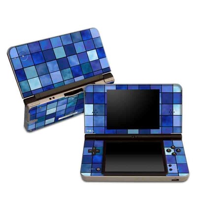 DSi XL Skin - Blue Mosaic