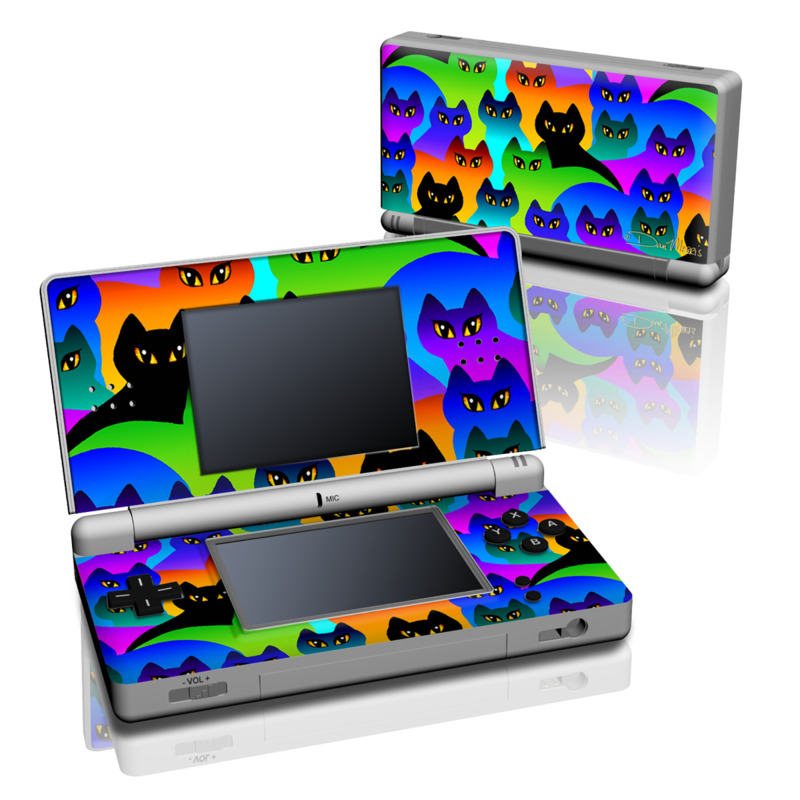 DS Lite Skin - Rainbow Cats (Image 1)