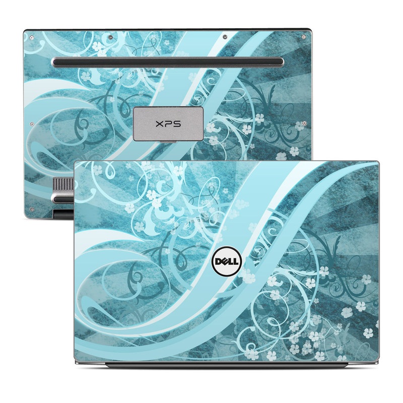 Dell XPS 13 (9343) Skin - Flores Agua (Image 1)