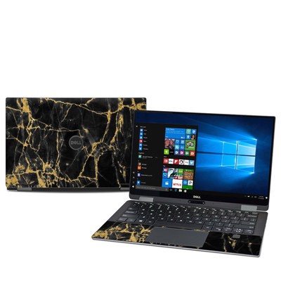 Dell XPS 13 2-in-1 (9365) Skin - Black Gold Marble