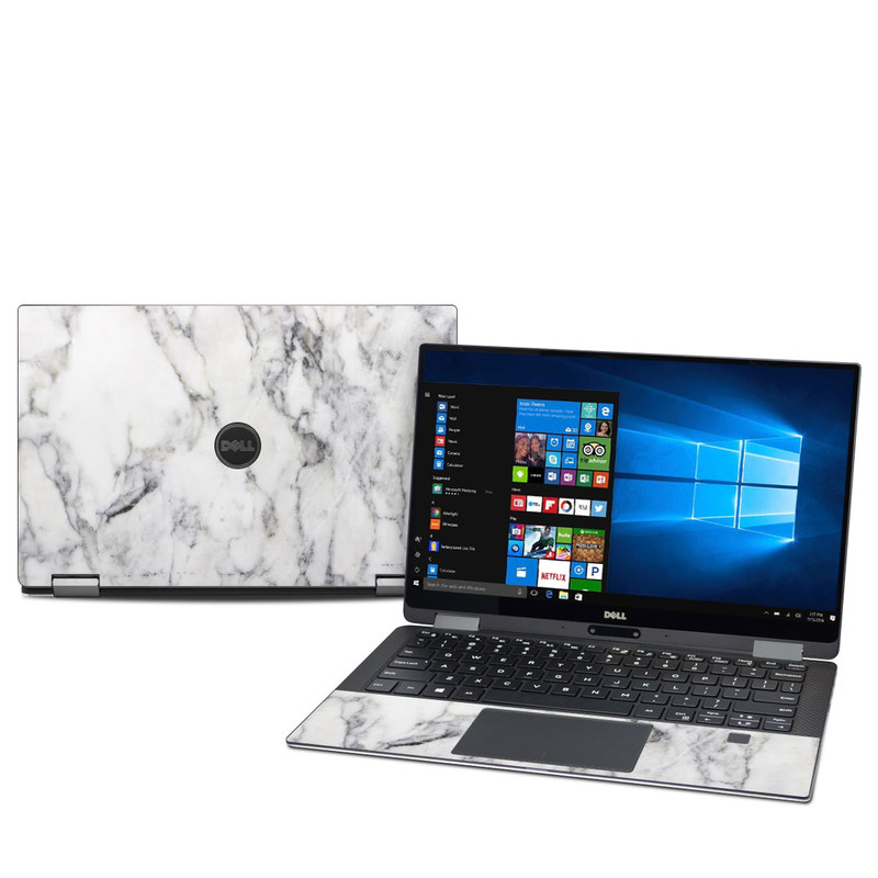 Dell XPS 13 2-in-1 (9365) Skin - White Marble (Image 1)