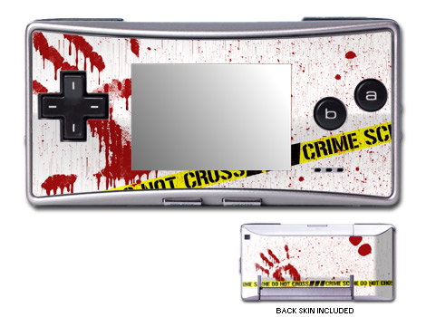 GameBoy Micro Skin - Crime Scene Revisited