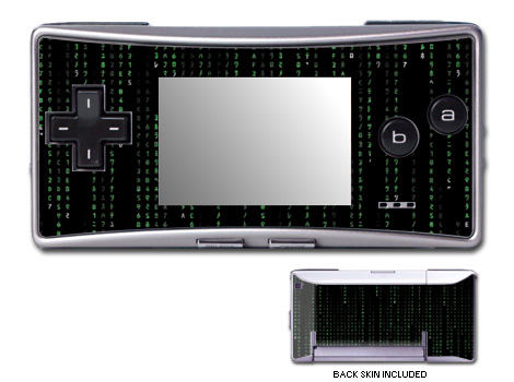 GameBoy Micro Skin - Matrix-Style Code