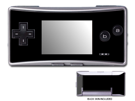 GameBoy Micro Skin - Solid State Black