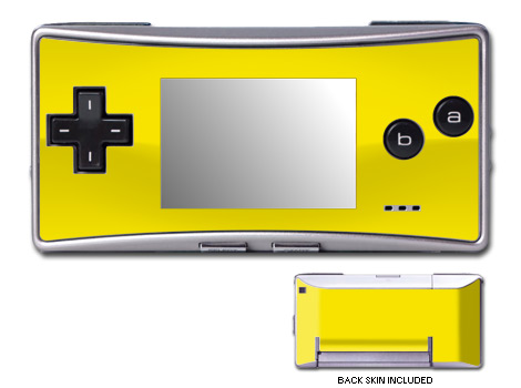 GameBoy Micro Skin - Solid State Yellow