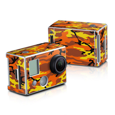 GoPro HD Hero2 Skin - Orange Camo