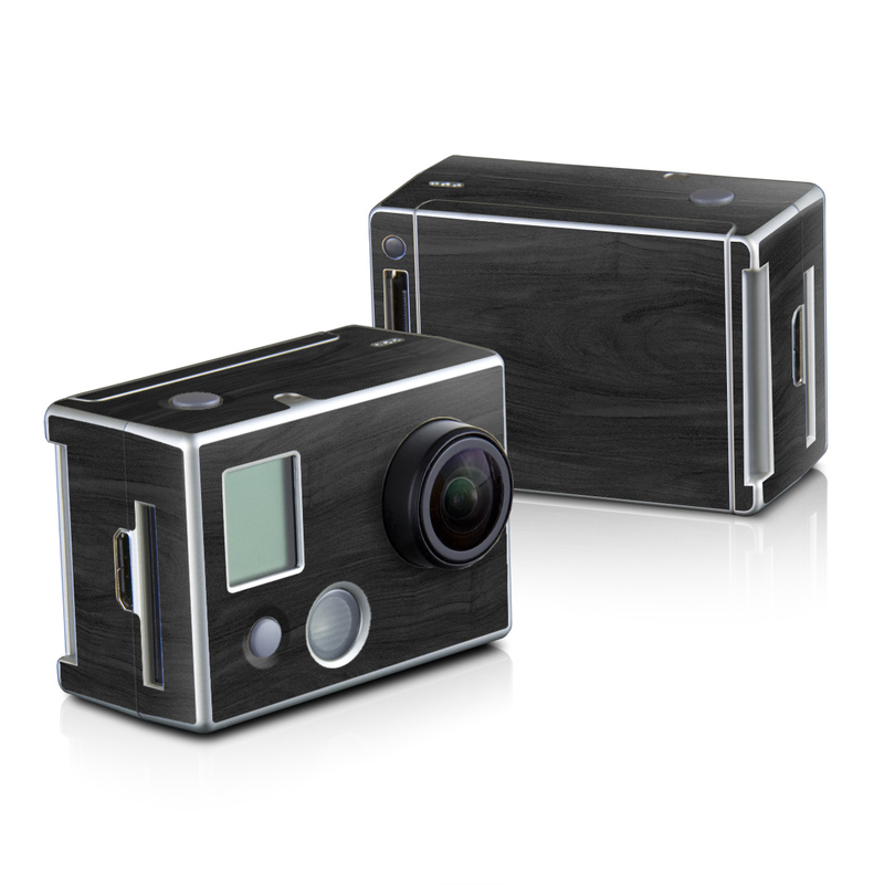 GoPro HD Hero2 Skin - Black Woodgrain (Image 1)