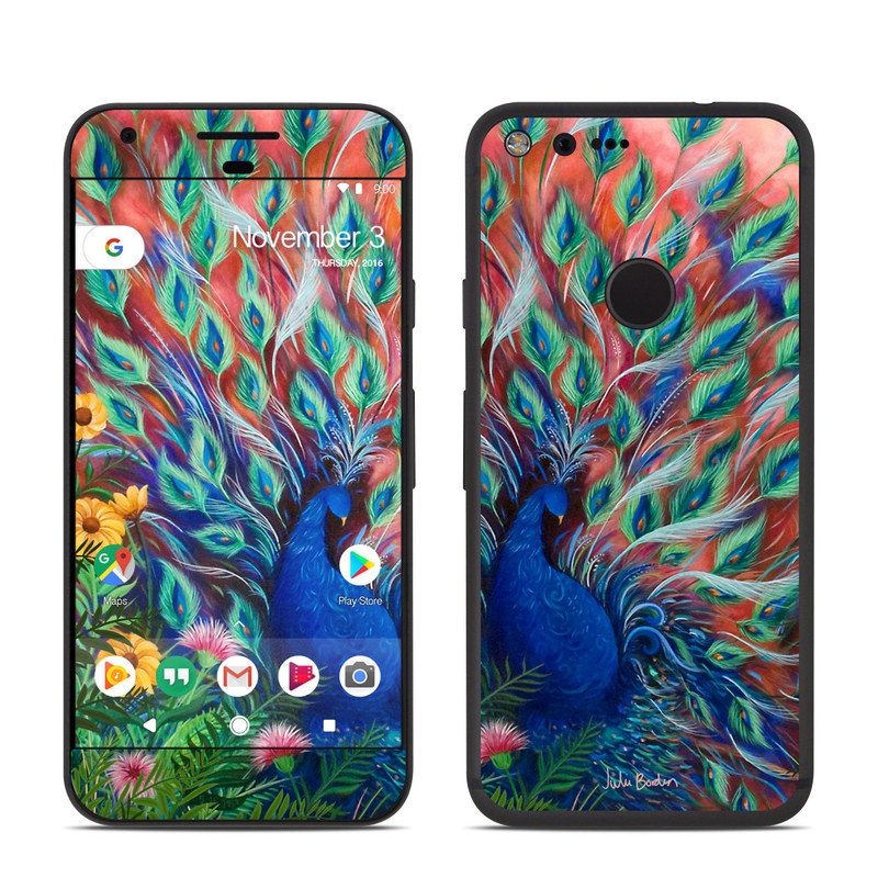 Google Pixel Skin - Coral Peacock (Image 1)