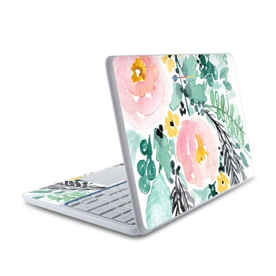 HP Chromebook 11 Skin - Blushed Flowers