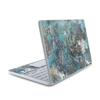 HP Chromebook 11 Skin - Gilded Glacier Marble