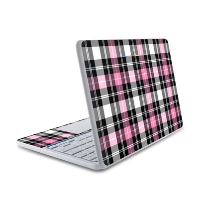 HP Chromebook 11 Skin - Pink Plaid