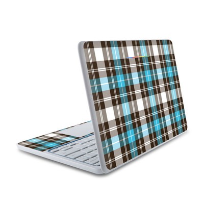 HP Chromebook 11 Skin - Turquoise Plaid
