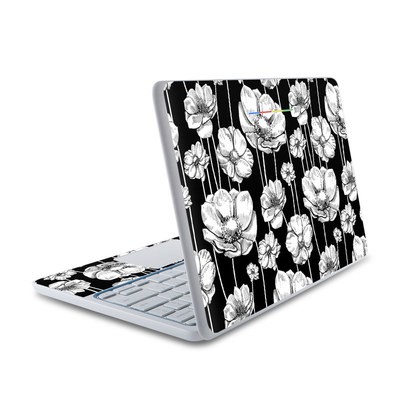 HP Chromebook 11 Skin - Striped Blooms